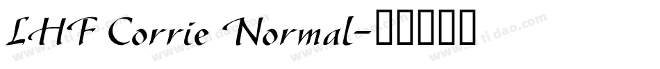 LHF Corrie Normal字体转换
